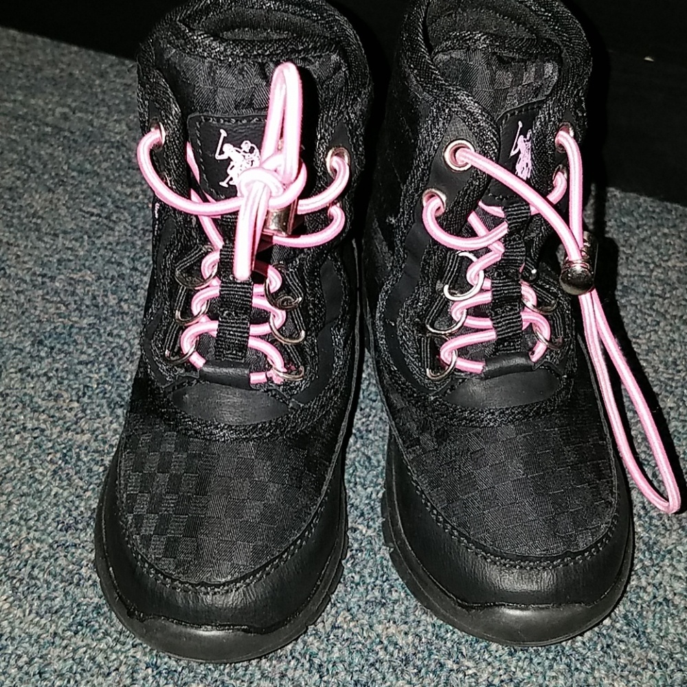 US Polo Assn boot, toddler girls size 6c